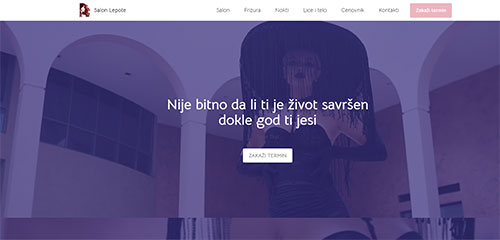 Salon lepote demo sajt